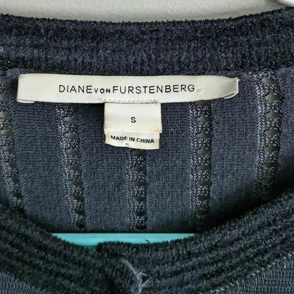 Diane Von Furstenberg Textured Crop Evening  Cardigan - Picture 3 of 8
